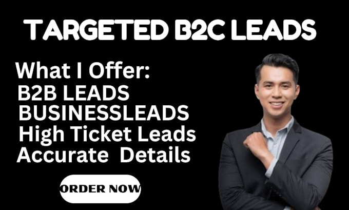 Gig Preview - Do targeted high ticket b2b leads generation business leads online sales