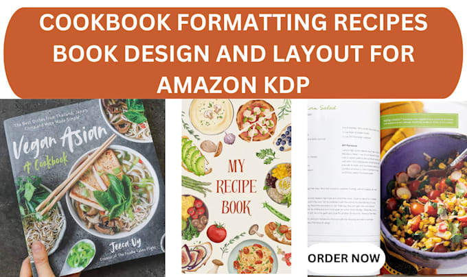 Gig Preview - Design and format cookbooks recipe recipes cookbook formatting kindle ebook