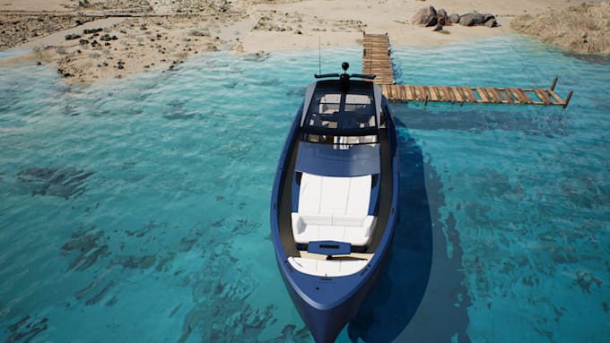 Bestseller - create realistic render and 3d model of your boat, ship or yacht, boat animation