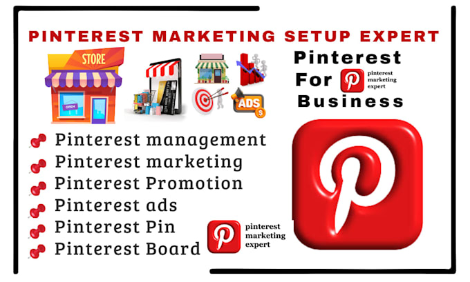 Gig Preview - Create boards pins ads for pinterest business marketing social media management