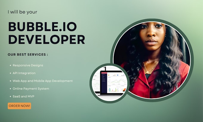 Gig Preview - Develop bubble io saas bubbleio developer bubble api website bubbleio mvp