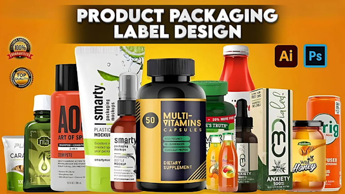 Gig Preview - Create or redesign unique product packaging and labels