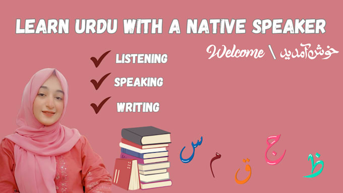 Gig Preview - Teach you urdu language conversational reading and writing skills