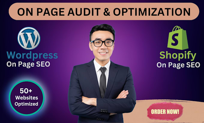 Gig Preview - Do audit and optimize on page SEO for shopify and wordpress websites