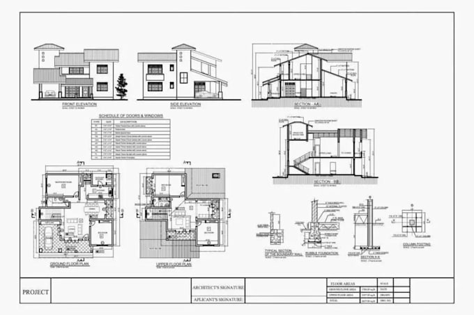 Gig Preview - Draft architectural plans, structural drawings in autocad, draftsman