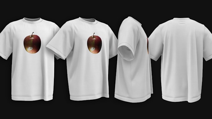 Gig Preview - Create a 3d t shirt design and mockup animation video