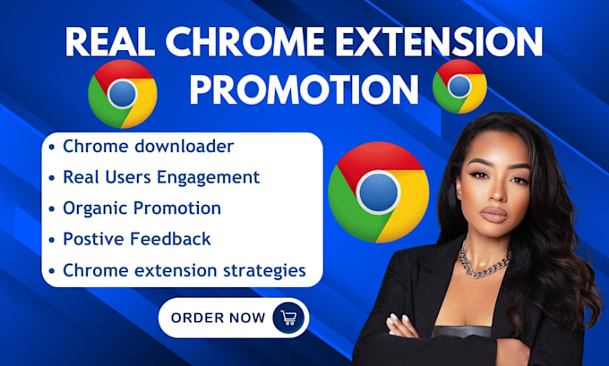 Gig Preview - Do chrome extension promotion,browser extension download and chrome install