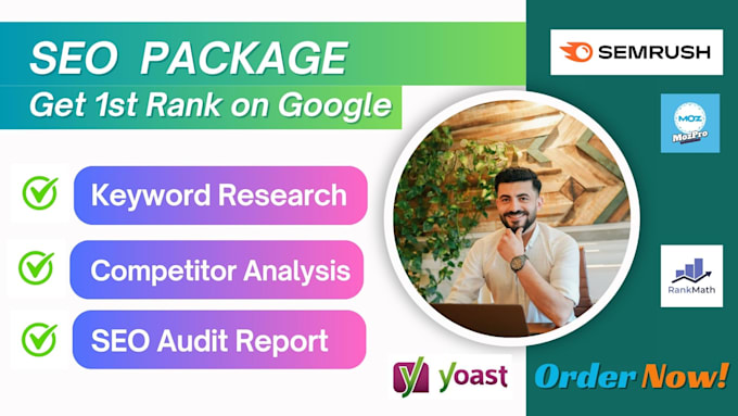 Gig Preview - Do SEO package l keyword research l competitor analysis l audit report