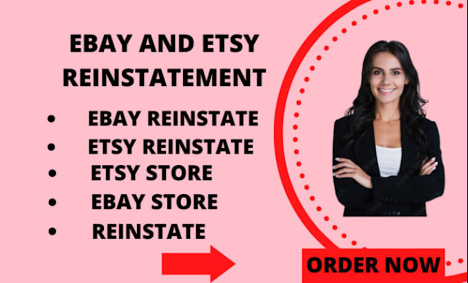 Gig Preview - Reinstate suspended etsy and ebay accounts write appeal letter to ebay etsy