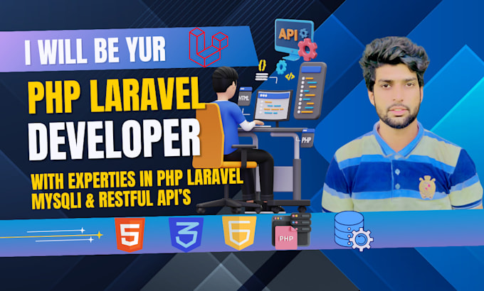 Gig Preview - Be your laravel developer and build any custom php, laravel websites