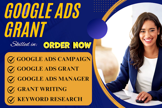 Gig Preview - Setup and manage google ads grant for your nonprofit