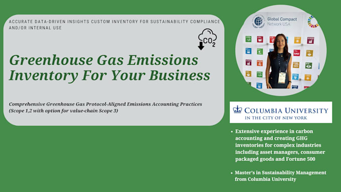 Gig Preview - Calculate your emissions and create a ghg inventory