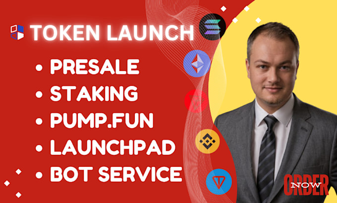 Gig Preview - Build a token ico presale launchpad pumpfun bot service on evm solana xrp ton