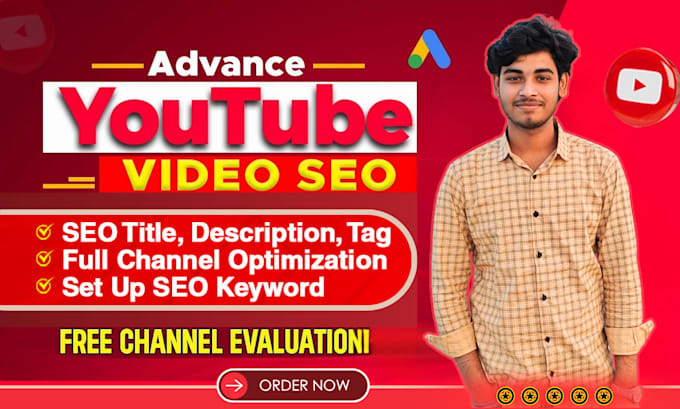 Gig Preview - Do youtube video SEO to increase views, engagement and grow brand awareness