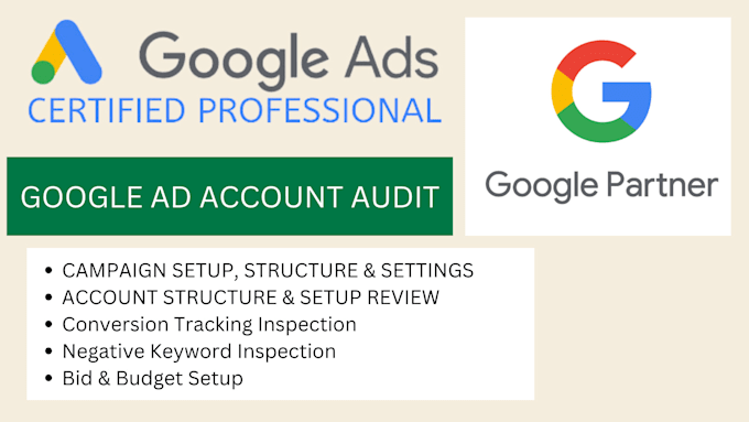 Gig Preview - Do a professional in depth google ads account audit