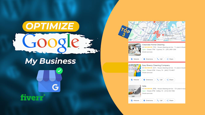 Gig Preview - Optimize google my business listing for local SEO gmb verfyd