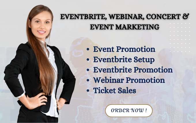 Gig Preview - Do event promotion, webinar marketing, concert, eventbrite setup, facebook event