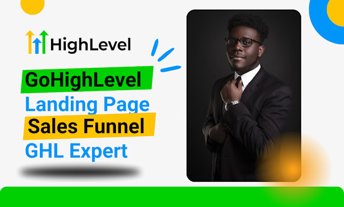 Gig Preview - Design gohighlevel landing page setup sales funnel be your gohighlevel expert