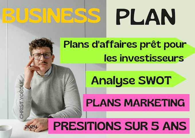 Gig Preview - Je vais préparer un business plan pour approbation de pret  pour votre projet