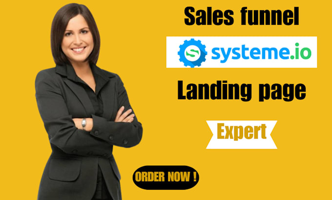 Gig Preview - Create sales funnel landing page and leads generation for your business