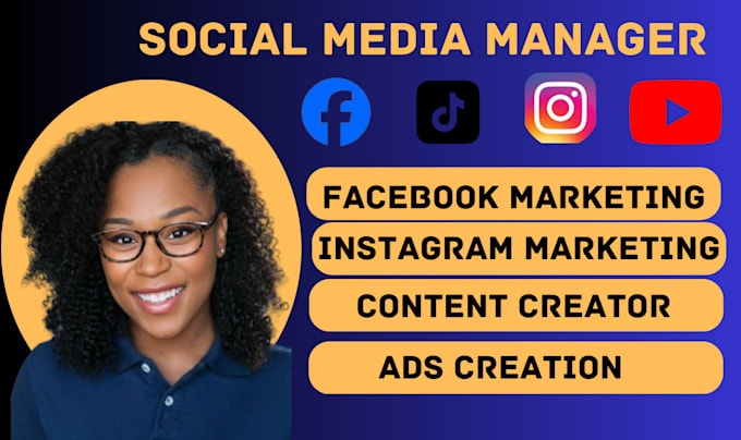 Gig Preview - Be your social media marketing manager