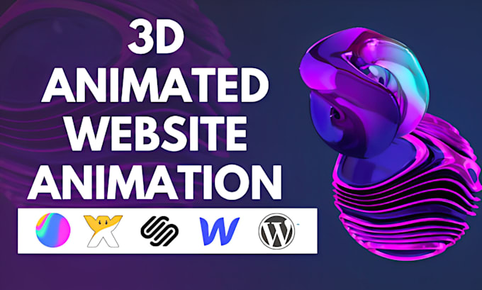 Gig Preview - Create interactive 3d animations for website scroll based animation landing page