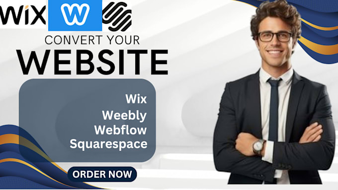 Gig Preview - Convert clone or transfer wix, weebly, webflow, squarespace to wordpress website