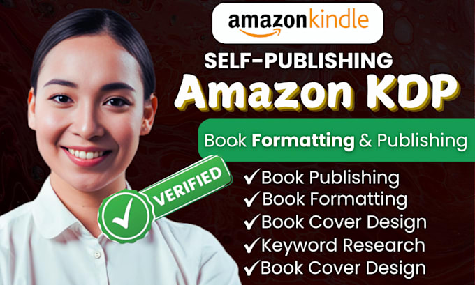 Gig Preview - Professional amazon KDP book formatting and publishing for kindle or paperback