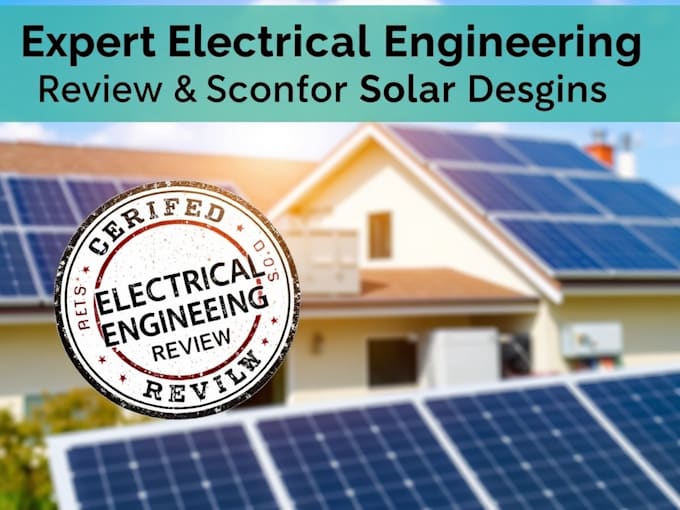 Gig Preview - Do expert electrical engineering review and solar residential design stamp