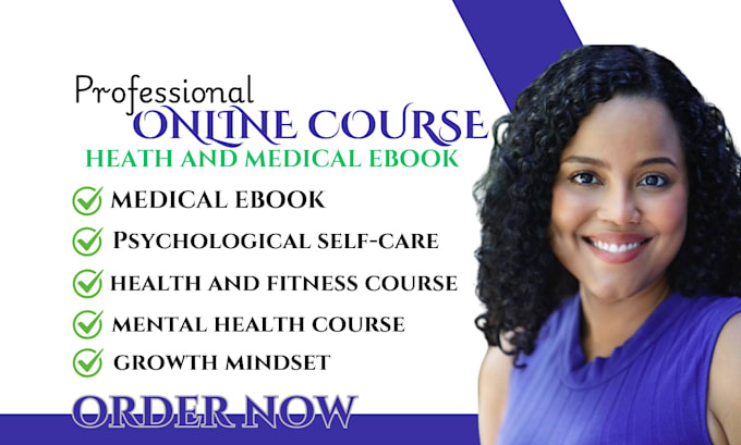 Bestseller - create mental health fitness online course creation medical ebook course content