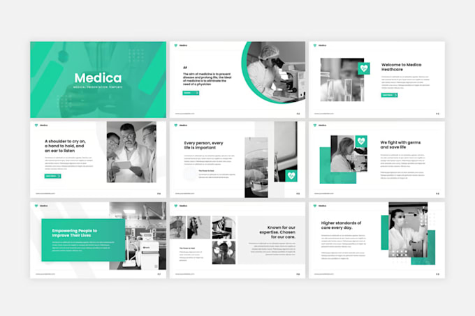 Gig Preview - Design, redesign, create modern medical powerpoint presentation quickly