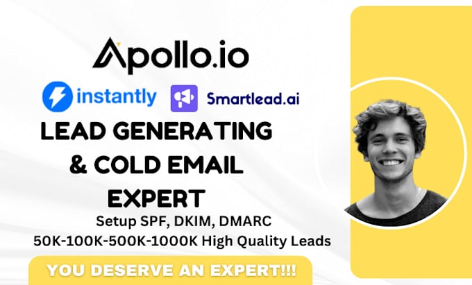 Gig Preview - Setup smartlead and instantly ai cold email, lead generation and email warmup