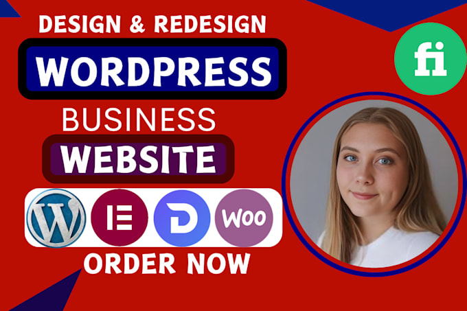 Gig Preview - Develop custom wordpress business website design or redesign blog, portfolio sit