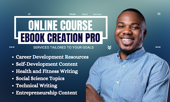 Gig Preview - Create ebook, online course content, kajabi thinkific teachable course creation