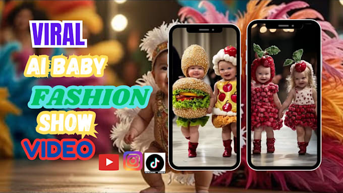 Gig Preview - Create captivating baby fashion show videos for tiktok ,youtube shorts, reels