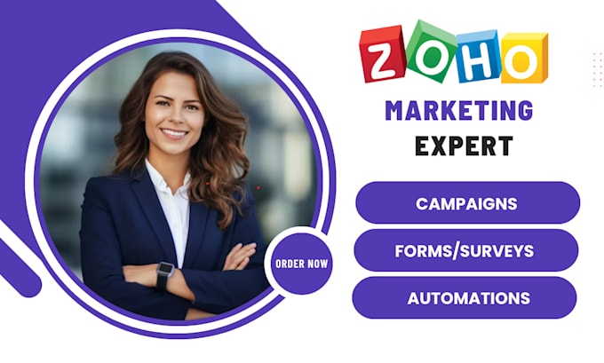 Gig Preview - Setup zoho CRM zoho campaign zoho form zoho survey zoho automation klaviyo flows