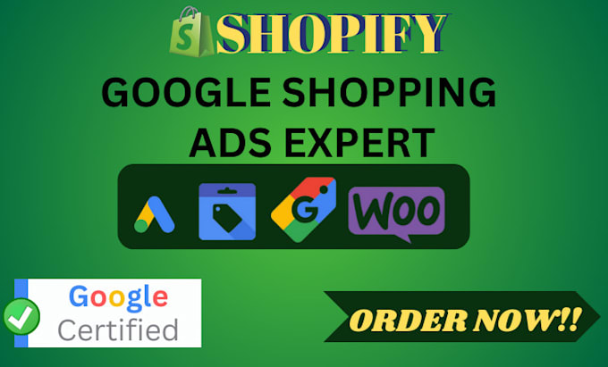 Gig Preview - Setup and manage google shopping ads for shopify ecommerce,optimize shopping ads