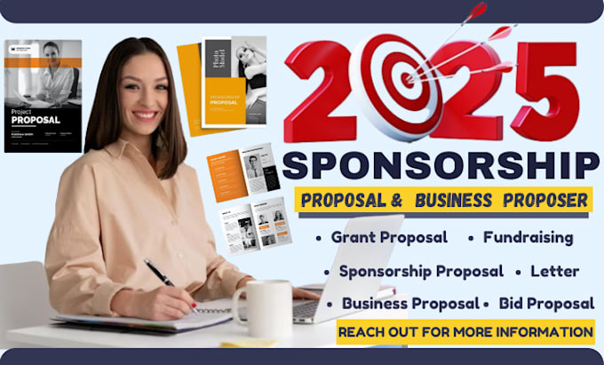 Gig Preview - Write and design your sponsorship proposal, event proposal, business proposal