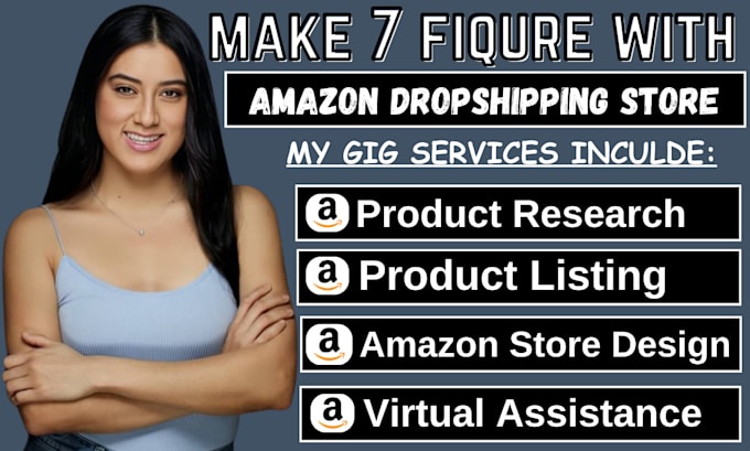 Gig Preview - Do amazon dropshipping store, amazon fba products listing, or virtual assistant