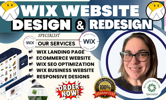 Gig Preview - Do wix business website design