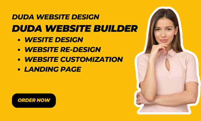 Gig Preview - Build professional duda website, website design and redesign and customization