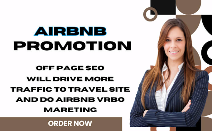 Gig Preview - Airbnb promotion for booking vrbo marketing airbnb traffic travel site