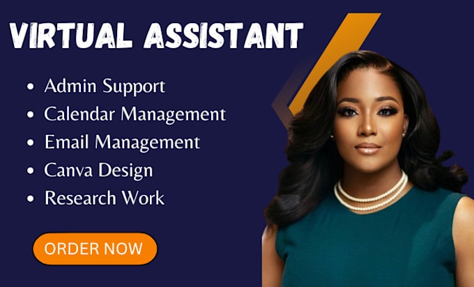 Gig Preview - Long term personal virtual assistant executive assistant