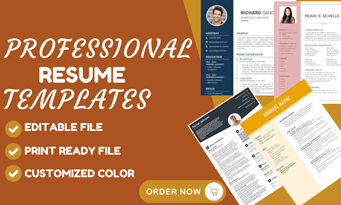 Bestseller - make resume template design modern resume design cv template cv design