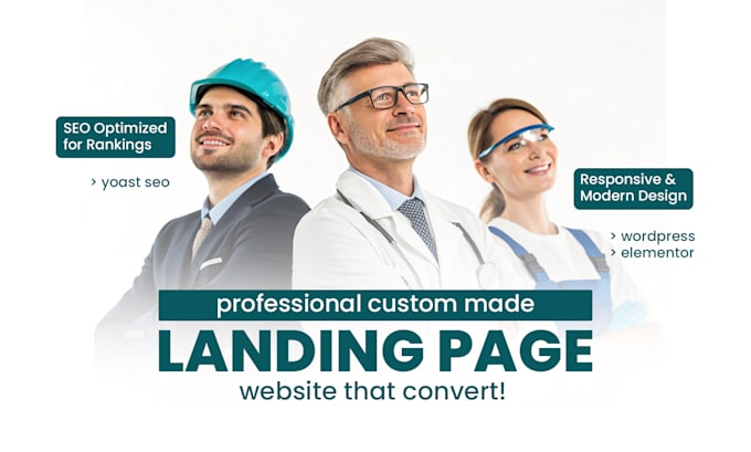 Bestseller - create unique elementor responsive wordpress landing page