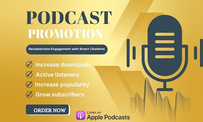 Gig Preview - Do podcast marketing and promotion, promote your podcast organically, podcasts