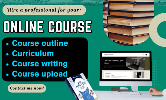 Gig Preview - Write online course content, training manual, self help topic, course journal