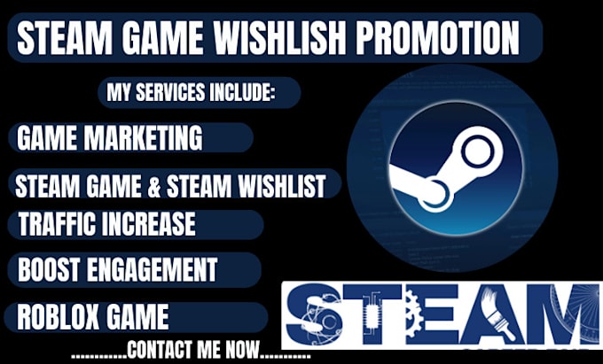 Bestseller - do steam game promotion to increase your steam game visibilities and wishlist