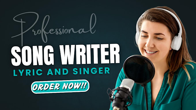 Gig Preview - Compose songwriter, songwriting lyrics, pop, melody, rap, song, vocalist, singer