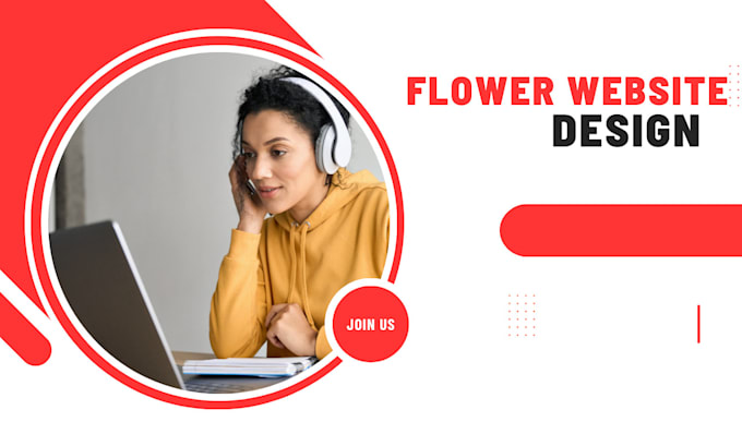 Gig Preview - Design a responsive flower decorative landing page and website